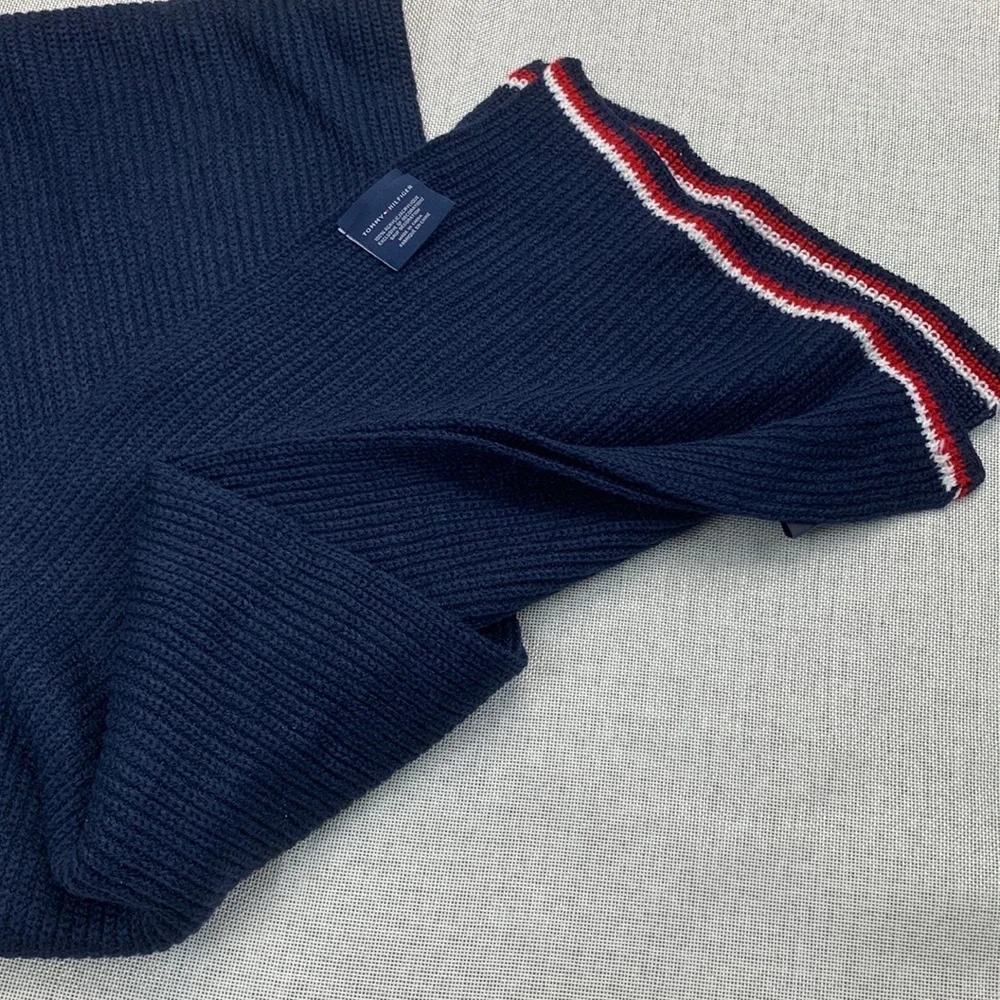 Tommy Hilfiger Navy Winter Scarf One Size